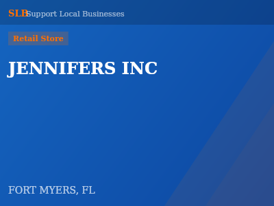 JENNIFERS INC — Retail Store in FORT MYERS, FL