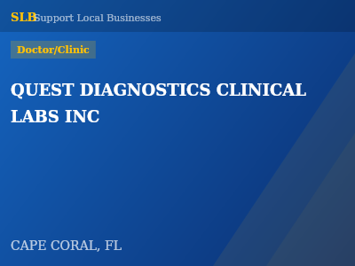 QUEST DIAGNOSTICS CLINICAL LABS INC — Doctor/Clinic in CAPE CORAL, FL