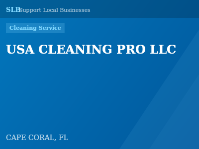 USA CLEANING PRO LLC — Cleaning Service in CAPE CORAL, FL