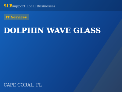 DOLPHIN WAVE GLASS — IT Services in CAPE CORAL, FL