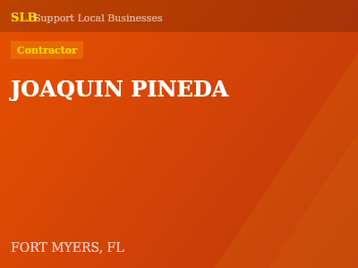 JOAQUIN PINEDA — Contractor in FORT MYERS, FL