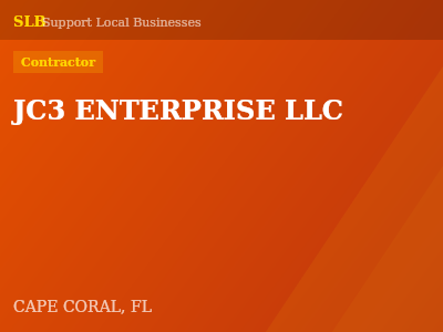 JC3 ENTERPRISE LLC — Contractor in CAPE CORAL, FL