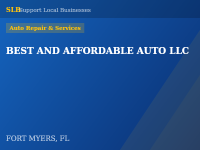 BEST AND AFFORDABLE AUTO LLC — Auto Repair & Services in FORT MYERS, FL