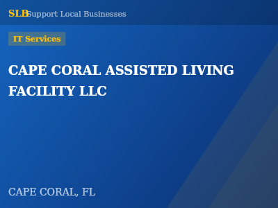 CAPE CORAL ASSISTED LIVING FACILITY LLC — IT Services in CAPE CORAL, FL