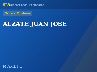 ALZATE JUAN JOSE — General Business in MIAMI, FL