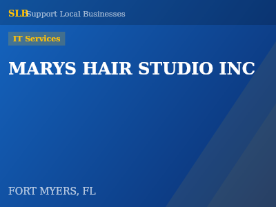 MARYS HAIR STUDIO INC — IT Services in FORT MYERS, FL