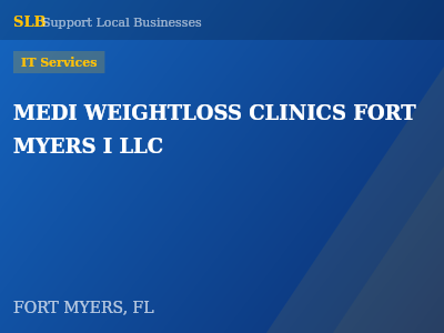 MEDI WEIGHTLOSS CLINICS FORT MYERS I LLC — IT Services in FORT MYERS, FL