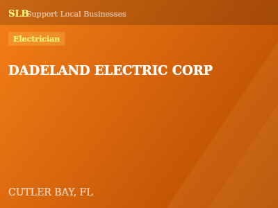DADELAND ELECTRIC CORP — Electrician in CUTLER BAY, FL