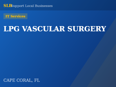 LPG VASCULAR SURGERY — IT Services in CAPE CORAL, FL