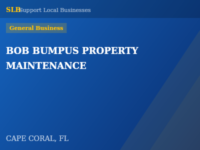 BOB BUMPUS PROPERTY MAINTENANCE — General Business in CAPE CORAL, FL