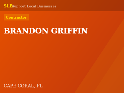 BRANDON GRIFFIN — Contractor in CAPE CORAL, FL