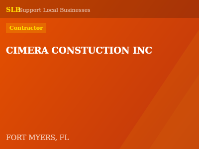 CIMERA CONSTUCTION INC — Contractor in FORT MYERS, FL