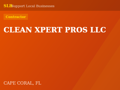 CLEAN XPERT PROS LLC — Contractor in CAPE CORAL, FL