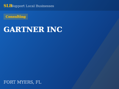 GARTNER INC — Consulting in FORT MYERS, FL