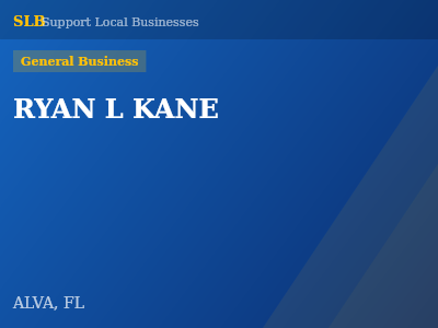 RYAN L KANE — General Business in ALVA, FL