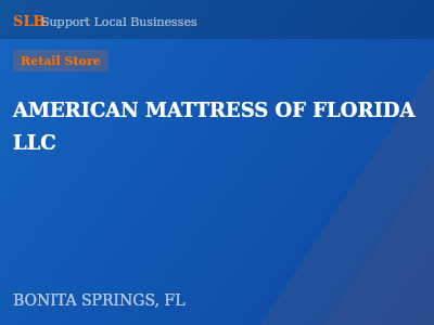 AMERICAN MATTRESS OF FLORIDA LLC — Retail Store in BONITA SPRINGS, FL
