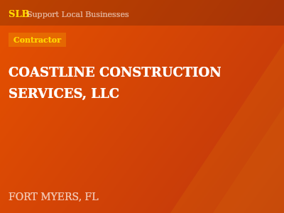 COASTLINE CONSTRUCTION SERVICES, LLC — Contractor in FORT MYERS, FL