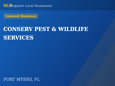 CONSERV PEST & WILDLIFE SERVICES — General Business in FORT MYERS, FL