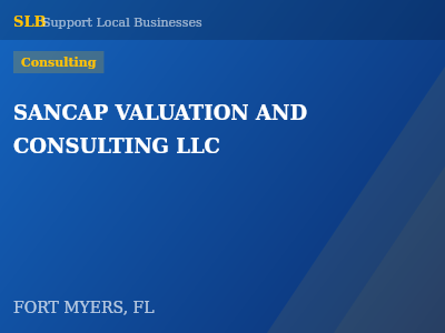 SANCAP VALUATION AND CONSULTING LLC — Consulting in FORT MYERS, FL
