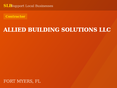 ALLIED BUILDING SOLUTIONS LLC — Contractor in FORT MYERS, FL