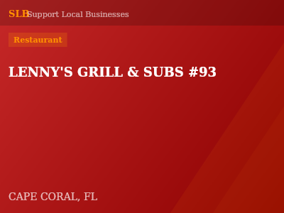 LENNY'S GRILL & SUBS #93 — Restaurant in CAPE CORAL, FL