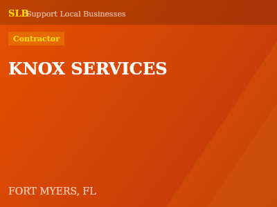 KNOX SERVICES — Contractor in FORT MYERS, FL