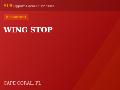 WING STOP — Restaurant in CAPE CORAL, FL