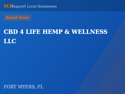 CBD 4 LIFE HEMP & WELLNESS LLC — Retail Store in FORT MYERS, FL