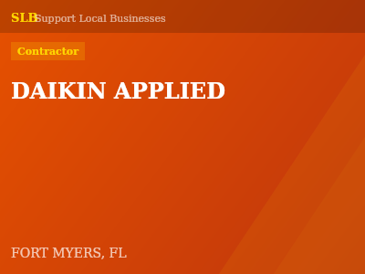 DAIKIN APPLIED — Contractor in FORT MYERS, FL