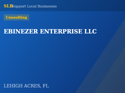 EBINEZER ENTERPRISE LLC — Consulting in LEHIGH ACRES, FL