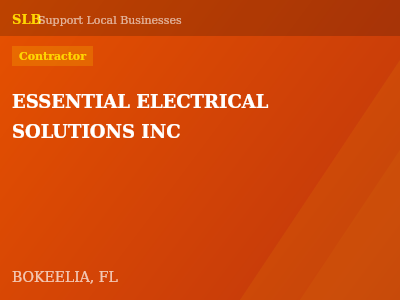 ESSENTIAL ELECTRICAL SOLUTIONS INC — Contractor in BOKEELIA, FL
