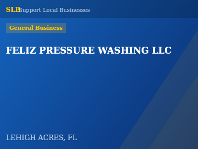 FELIZ PRESSURE WASHING LLC — General Business in LEHIGH ACRES, FL