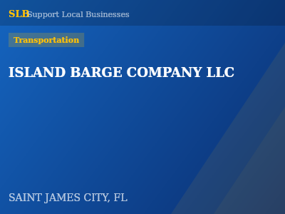 ISLAND BARGE COMPANY LLC — Transportation in SAINT JAMES CITY, FL
