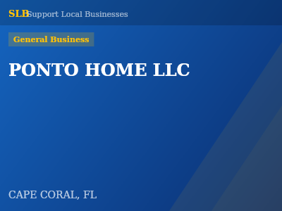 PONTO HOME LLC — General Business in CAPE CORAL, FL