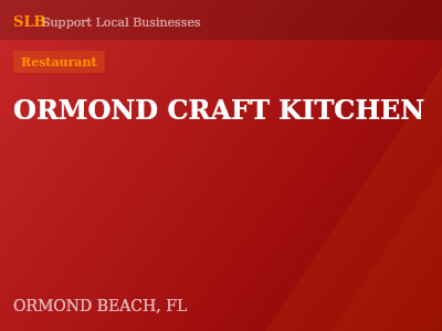ORMOND CRAFT KITCHEN — Restaurant in ORMOND BEACH, FL