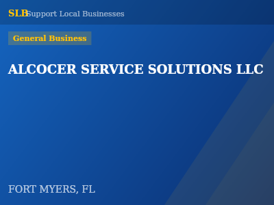 ALCOCER SERVICE SOLUTIONS LLC — General Business in FORT MYERS, FL