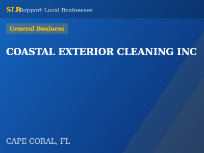 COASTAL EXTERIOR CLEANING INC — General Business in CAPE CORAL, FL