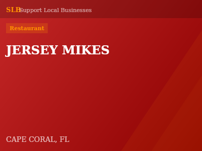 JERSEY MIKES — Restaurant in CAPE CORAL, FL