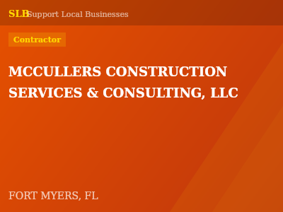 MCCULLERS CONSTRUCTION SERVICES & CONSULTING, LLC — Contractor in FORT MYERS, FL