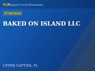 BAKED ON ISLAND LLC — IT Services in UPPER CAPTIVA, FL