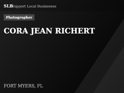 CORA JEAN RICHERT — Photographer in FORT MYERS, FL