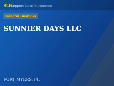 SUNNIER DAYS LLC — General Business in FORT MYERS, FL