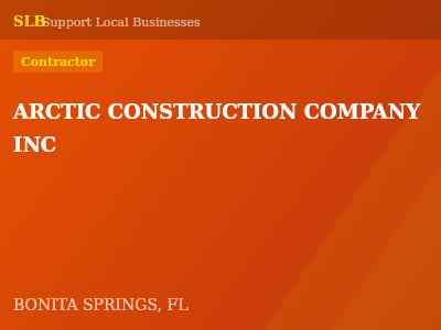 ARCTIC CONSTRUCTION COMPANY INC — Contractor in BONITA SPRINGS, FL