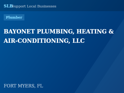 BAYONET PLUMBING, HEATING & AIR-CONDITIONING, LLC — Plumber in FORT MYERS, FL
