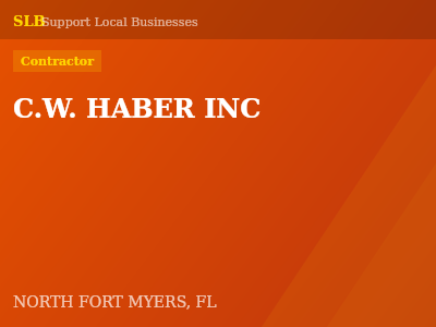 C.W. HABER INC — Contractor in NORTH FORT MYERS, FL