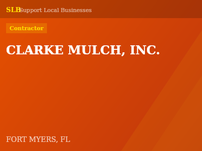 CLARKE MULCH, INC. — Contractor in FORT MYERS, FL