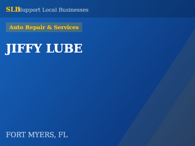 JIFFY LUBE — Auto Repair & Services in FORT MYERS, FL