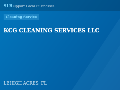 KCG CLEANING SERVICES LLC — Cleaning Service in LEHIGH ACRES, FL