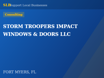 STORM TROOPERS IMPACT WINDOWS & DOORS LLC — Consulting in FORT MYERS, FL