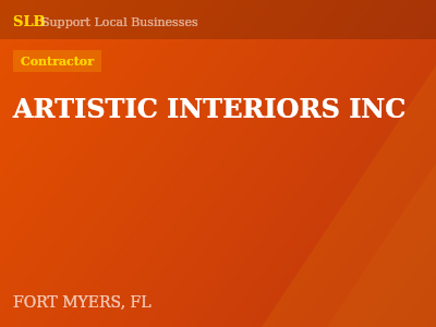 ARTISTIC INTERIORS INC — Contractor in FORT MYERS, FL